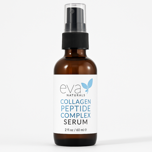 Eva Naturals Collagen Peptide Complex Serum – Anti-Aging Face Serum with Wrinkle-Reducing & Skin Repair Benefits (60ml)