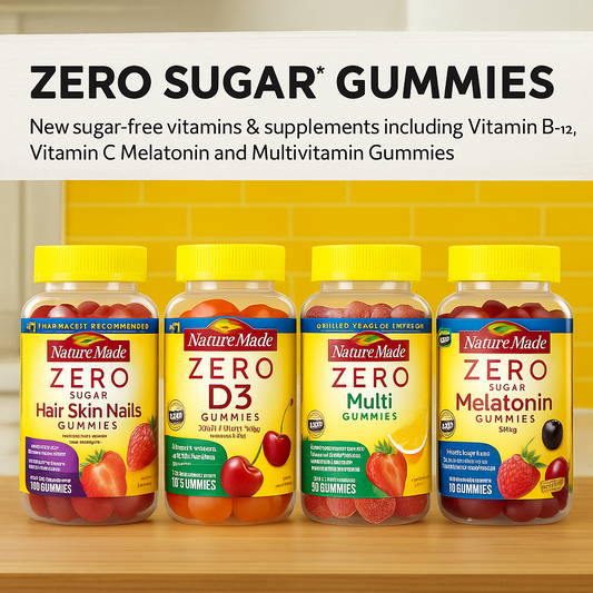 NatureMade Zero Sugar Gummies – Premium Daily Vitamins