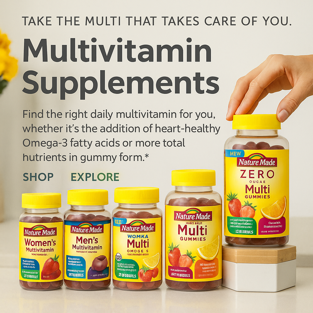NatureMade – Multivitamin Gummies Selection