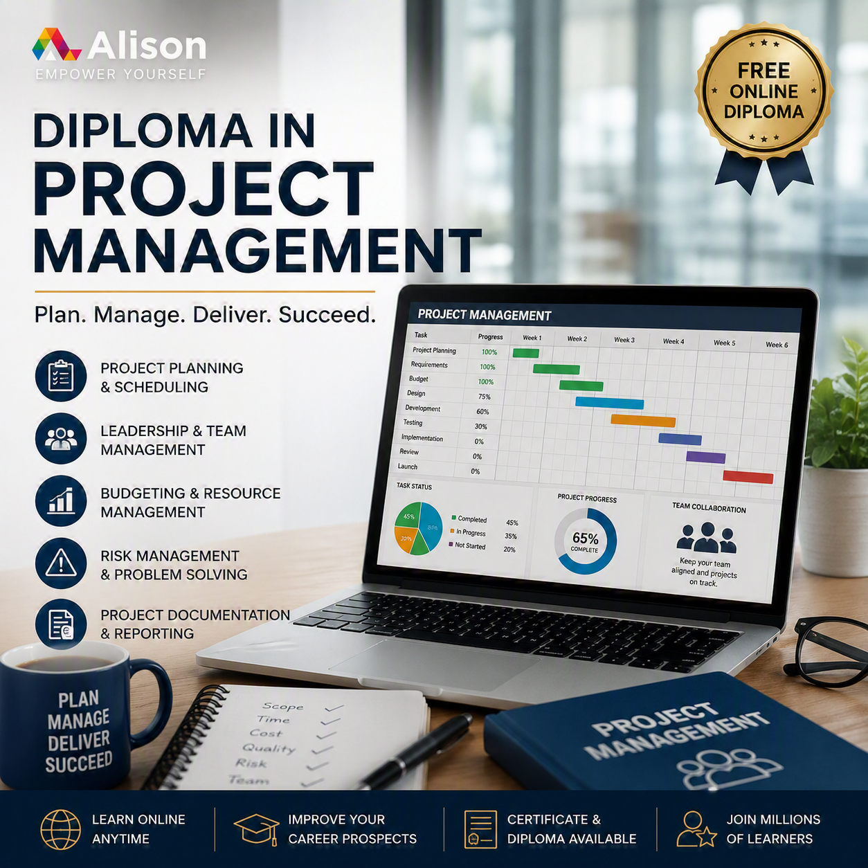 Diploma in Project Management (USA) – Alison
