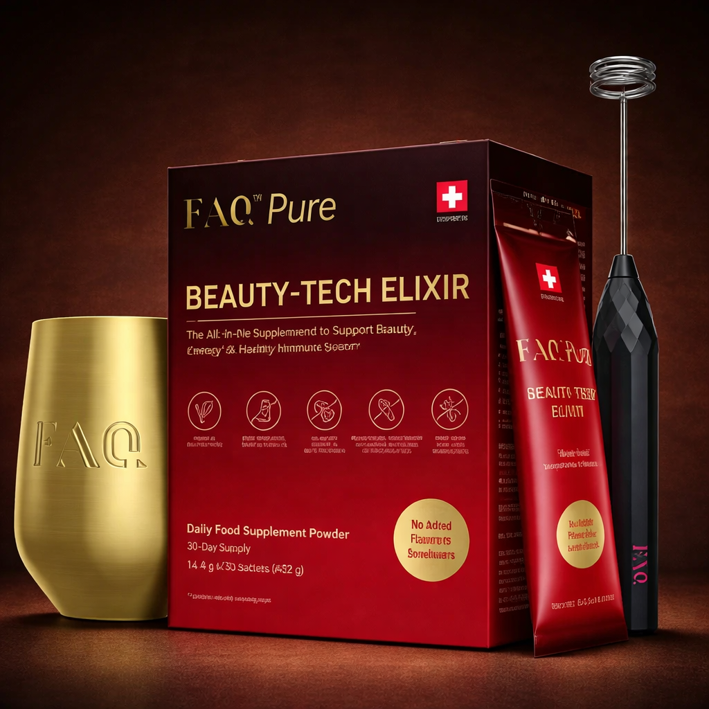 FOREO FAQ™ Pure Beauty-Tech Elixir – All-In-One Supergreens Anti-Aging Supplement