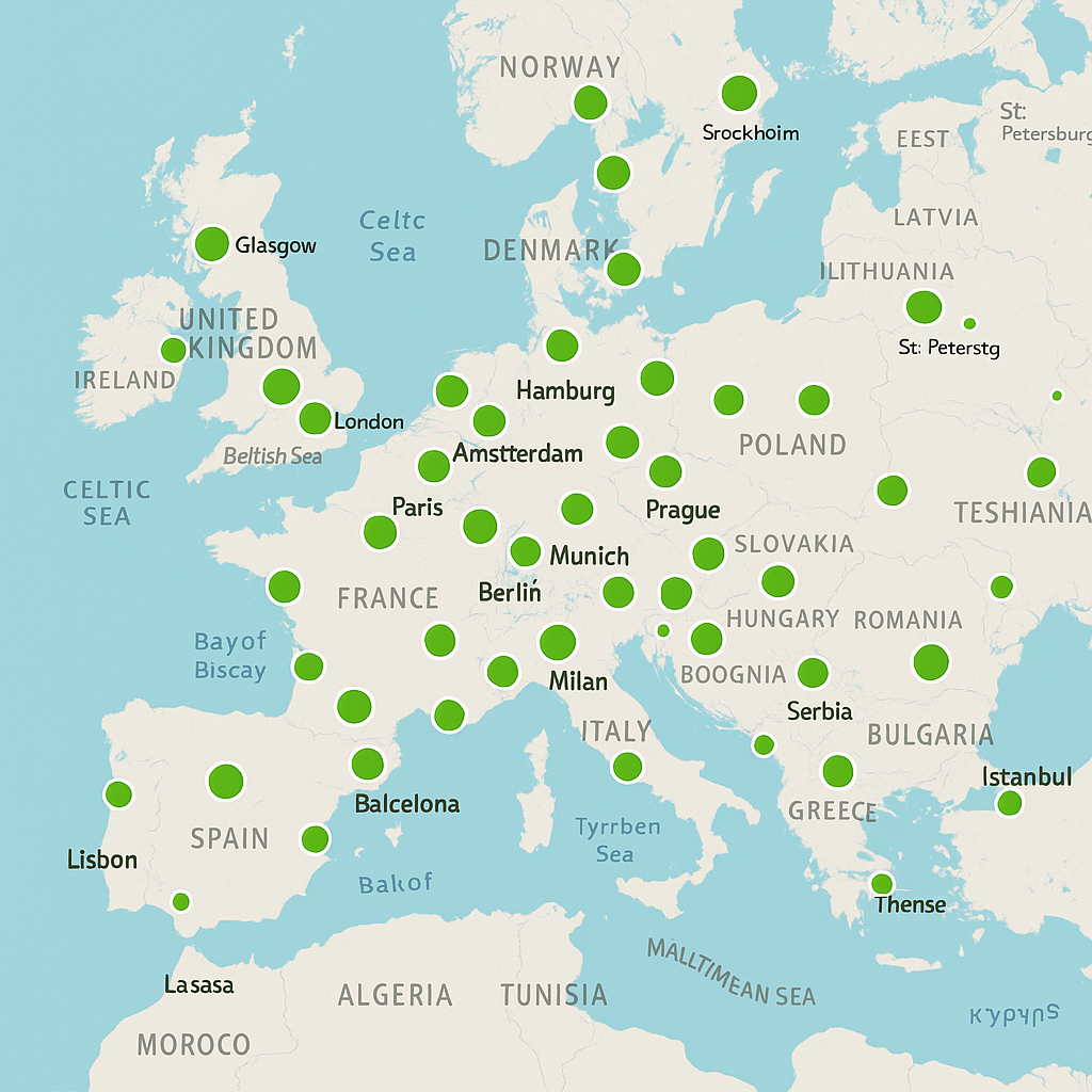 FlixBus Route Map – Explore All Destinations