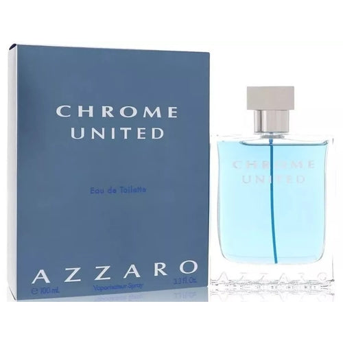 Azzaro Chrome United Cologne for Men - Eau de Toilette Spray 3.4 oz