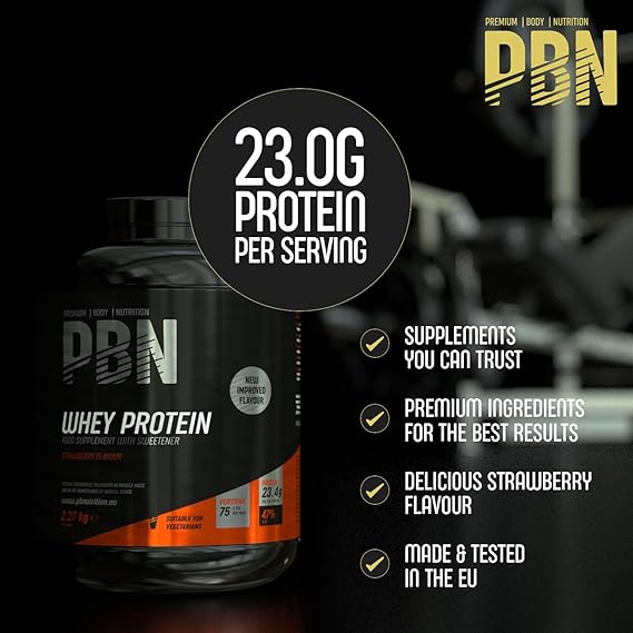 PBN Premium Body Nutrition Whey Protein – 2.27 kg Strawberry