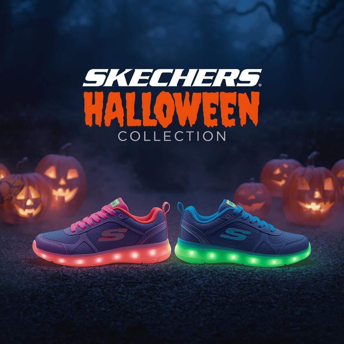 SKECHERS × TRYTLION – Halloween 2025 Light-Up Kids’ Shoes